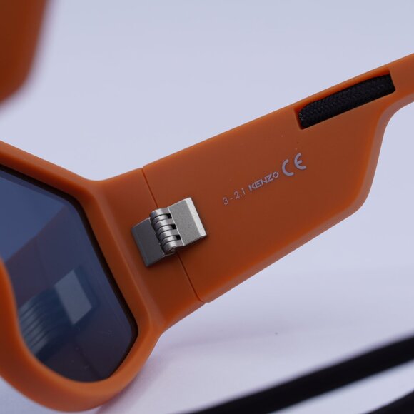 ?️ New Kenzo KZ40132U-Y 43C Sunglasses - Matte Orange Frame, Brown Lenses